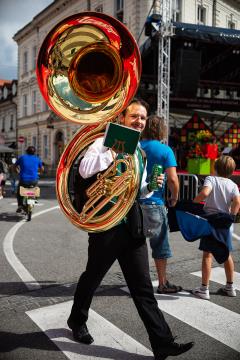 S soncem obsijan drugi festivalski dan 50. Dnevov narodnih noš in oblačilne dediščine v Kamniku (15)